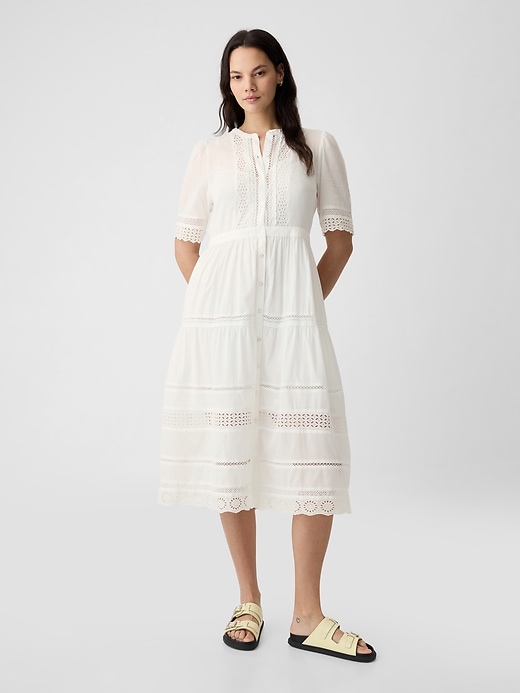 white christmas dresses Stretch Lace Midaxi Dress main image 0