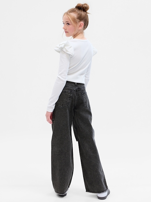 Image number 6 showing, Kids Low Rise Stride Wide-Leg Jeans