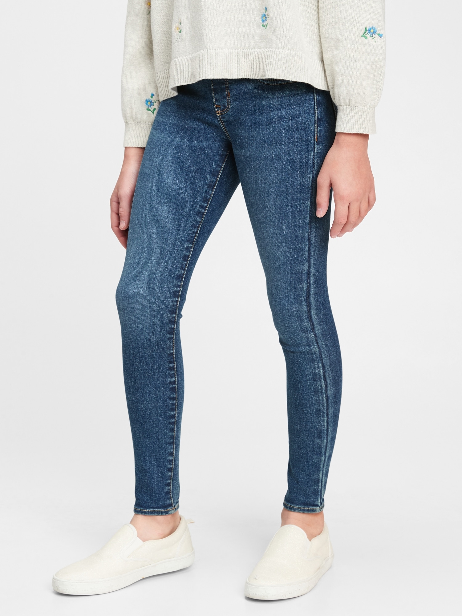 Kids Mid Rise Pull-On Jeggings