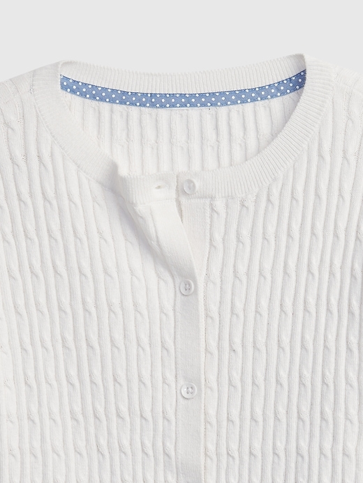 Image number 4 showing, Kids Organic Cotton Uniform Cardigan