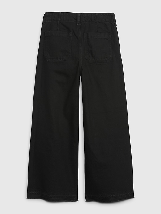 Image number 8 showing, Kids High Rise Stride Wide-Leg Ankle Jeans