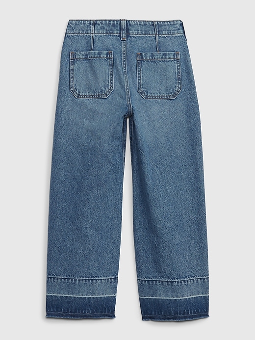 Image number 10 showing, Kids High Rise Stride Wide-Leg Ankle Jeans