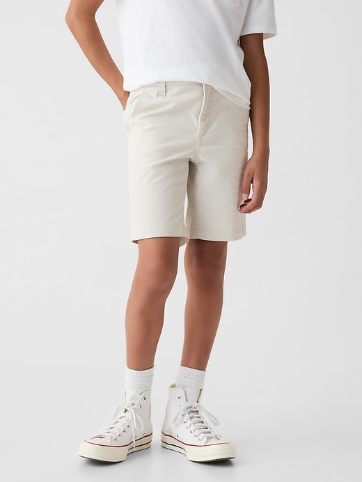 2 of 8 showing, with the color grey of product Kids Uniform Shorts