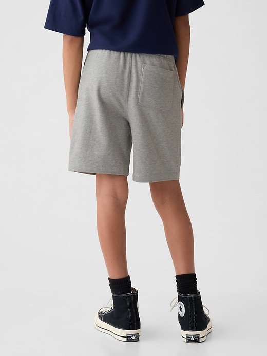 2 of 8 showing, with the color light heather gray of product Kids Logo Pull-On Shorts