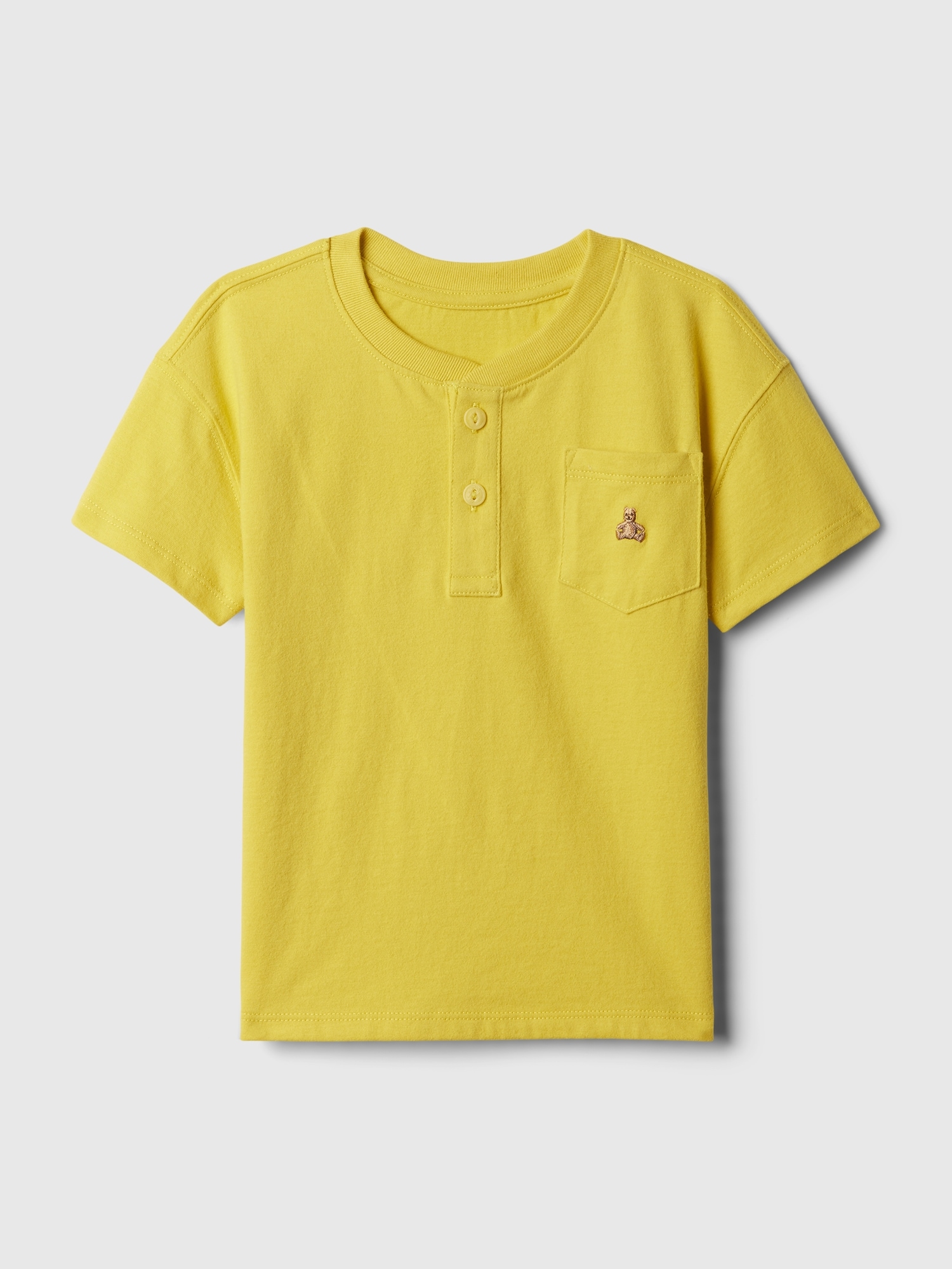 Gap Baby Henley T-shirt In Brilliant Yellow