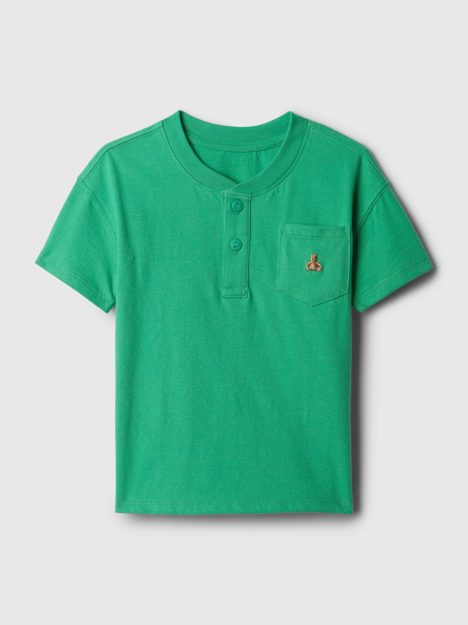 Gap Baby Henley T-shirt In Simply Green