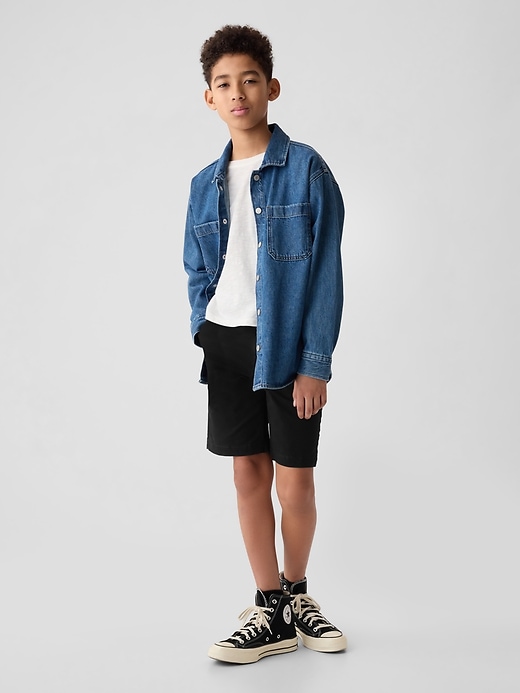 Image number 1 showing, Kids Uniform Dressy Shorts