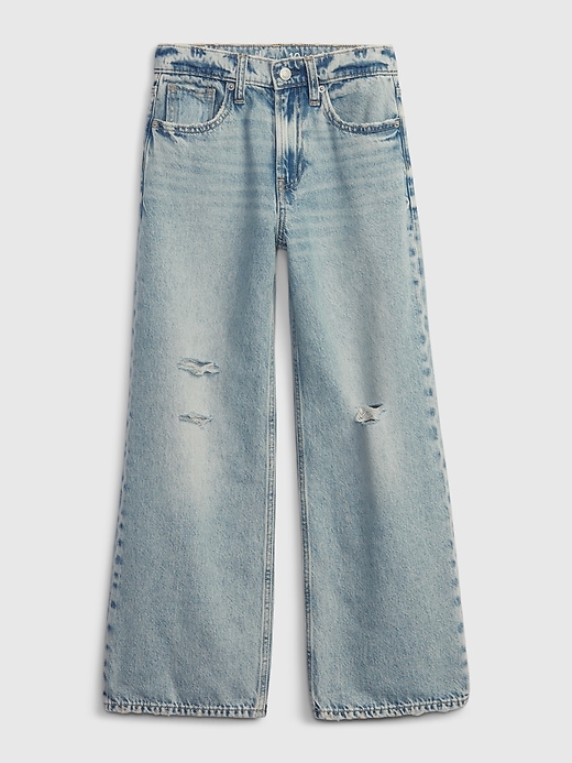 Image number 7 showing, Kids Low Rise Stride Wide-Leg Jeans