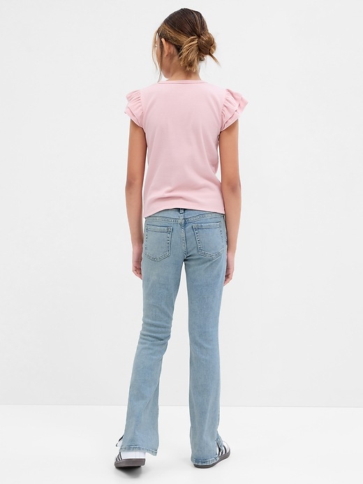 2 of 8 showing, with the color medium wash of product Kids Low Rise Boot Jeans