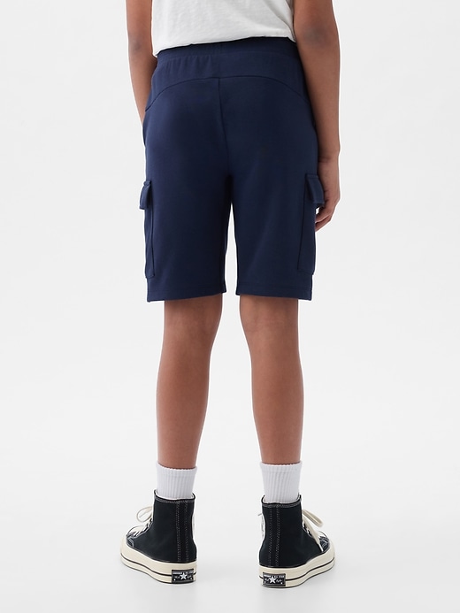 2 of 8 showing, with the color blue of product GapFit Kids Fit Tech Cargo Shorts