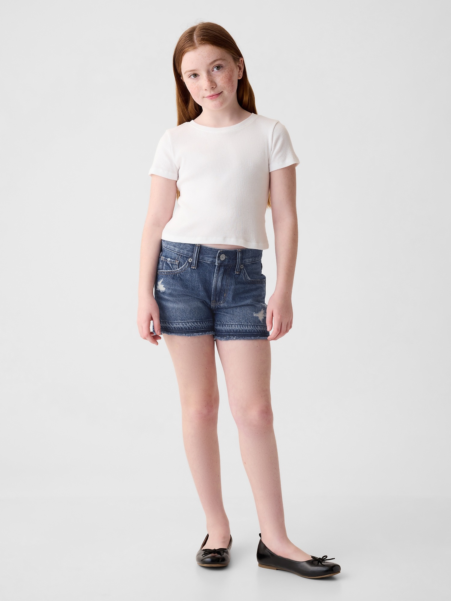 Kids Low Rise Denim Shorts Gap