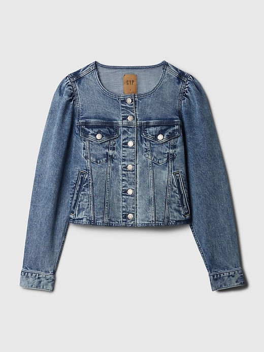 COVERNAT ♥cropped collarless denim jacket/追跡付 COVERNAT ♥cropped collarless denim jacket/追跡付 アウター