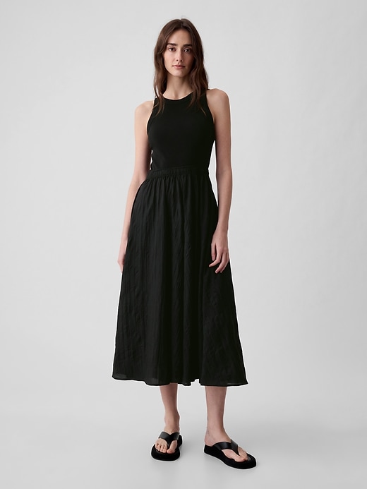 Image number 3 showing, Textured Crinkle Midi Dress
