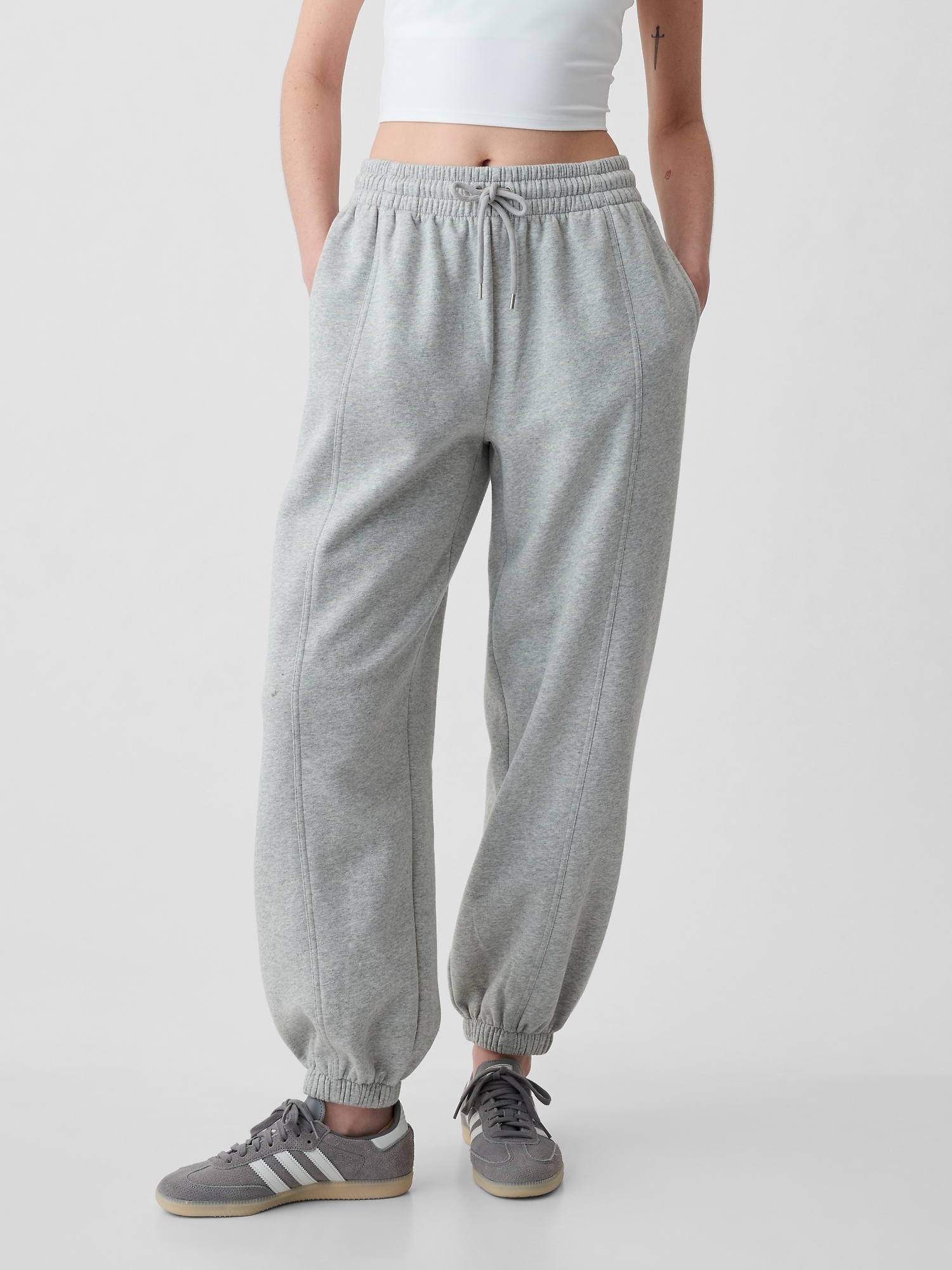 Shop Gap Vintage Soft Baggy Sweatpants In Light Gray