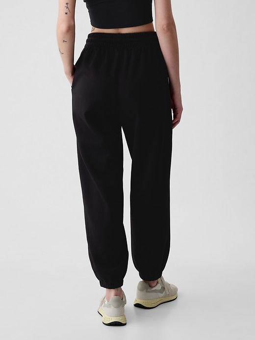 2 of 8 showing, with the color true black of product VintageSoft Baggy Sweatpants