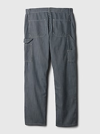 Double-Knee Railroad Striped Carpenter Jeans