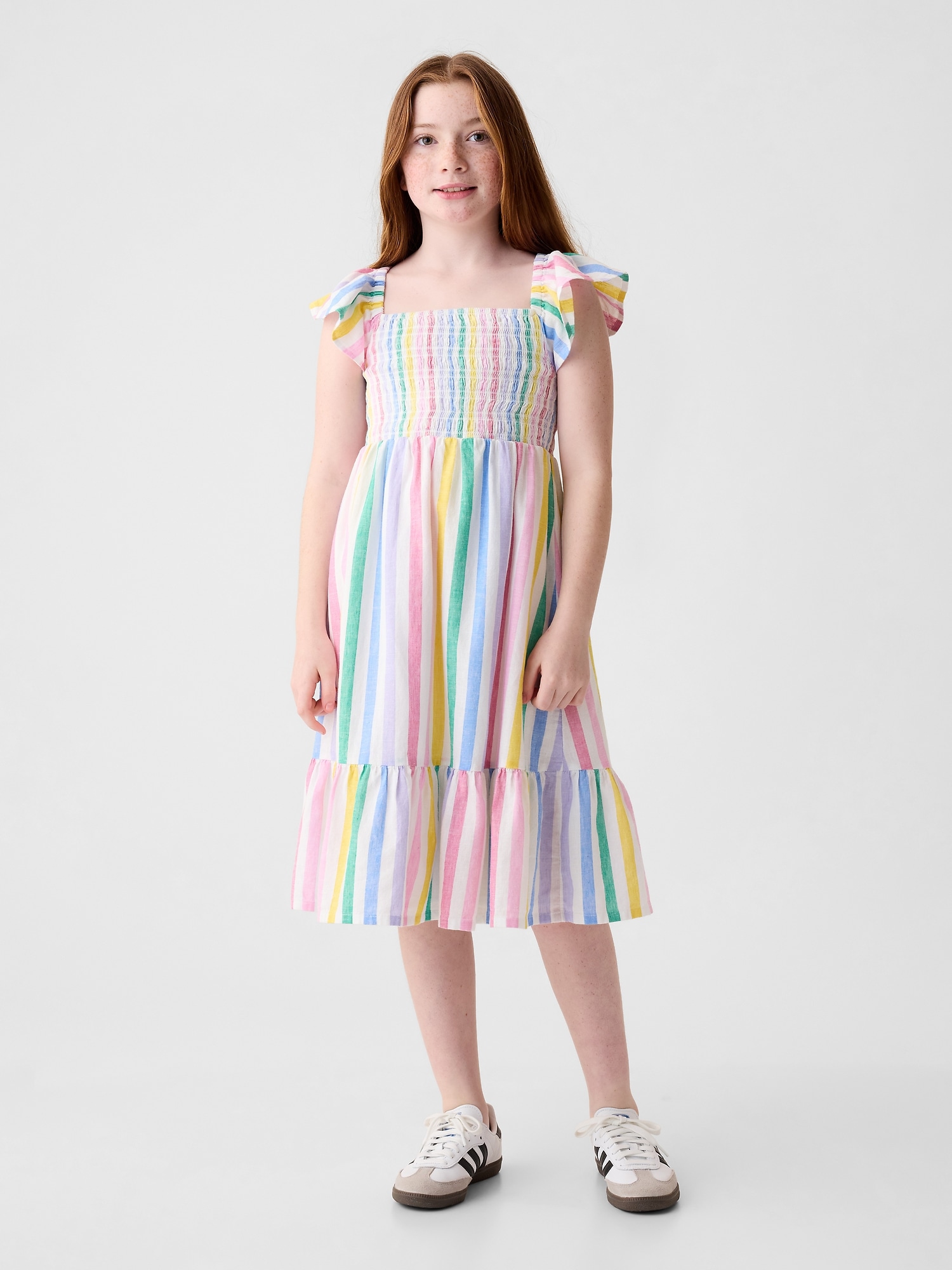 Kids Flutter Print Dress