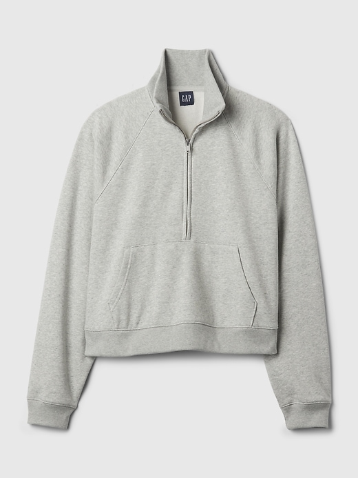 Image number 3 showing, Vintage Soft Cropped Half-Zip Pullover