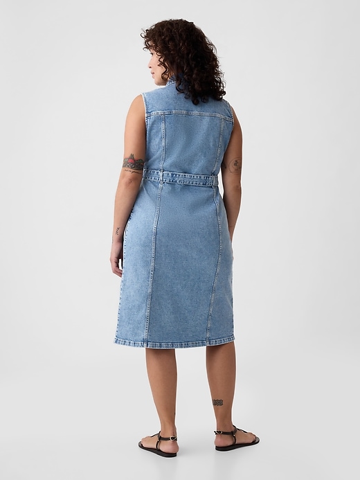 Image number 5 showing, Denim Midi Dress