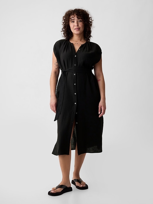 midi rust dress Georgia Short Sleeve Midi Dress