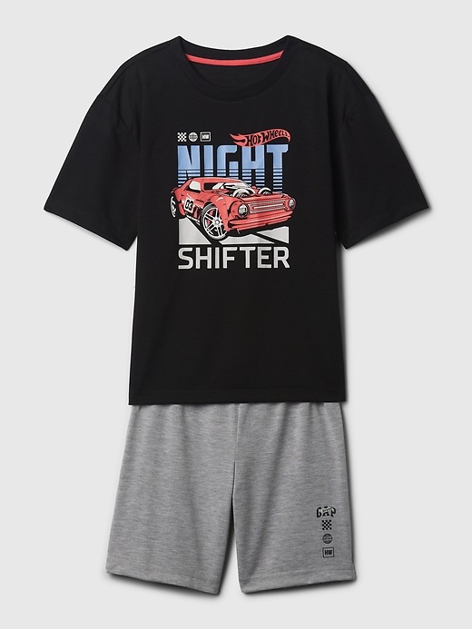 A Hot Wheels pajama set