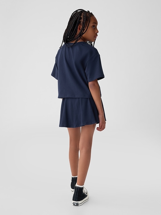 2 of 8 showing, with the color blue of product Kids Skort Outfit Set