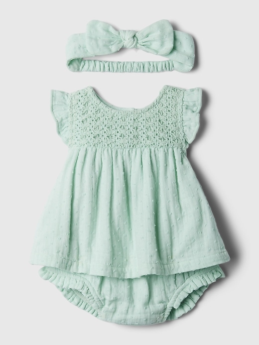 Image number 1 showing, Baby Crochet Outfit Set