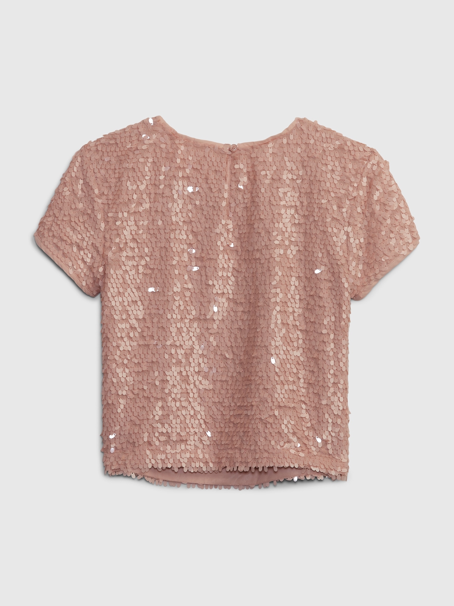 Kids Short Sleeve Sequin Top