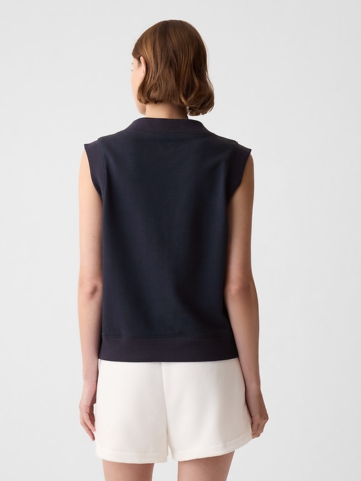 2 of 8 showing, with the color navy blue of product Vintage Soft Oversized Vest
