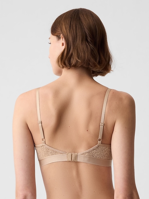 2 of 8 showing, with the color Blush beige of product Floral Lace Bralette