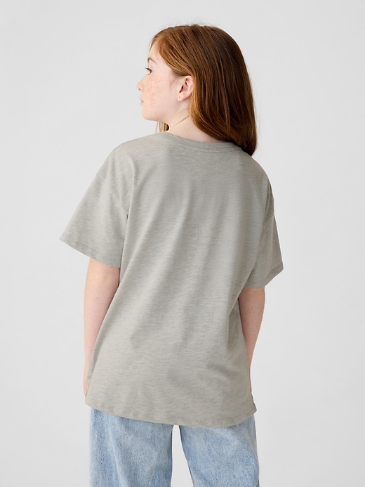 2 of 8 showing, with the color grey heather of product Kids Graphic T-Shirt