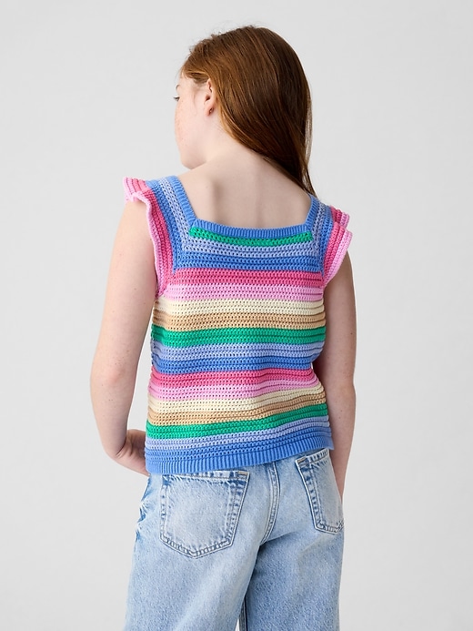 2 of 8 showing, with the color multi of product Kids Crochet Top
