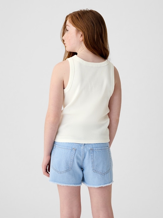 2 of 8 showing, with the color new off white of product Kids Rib Tank Top