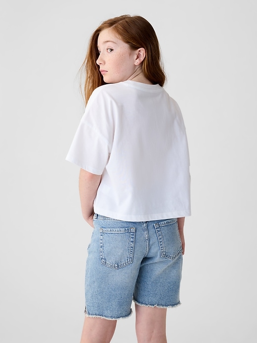 2 of 8 showing, with the color new off white of product Kids Hello Kitty Relaxed Graphic T-Shirt