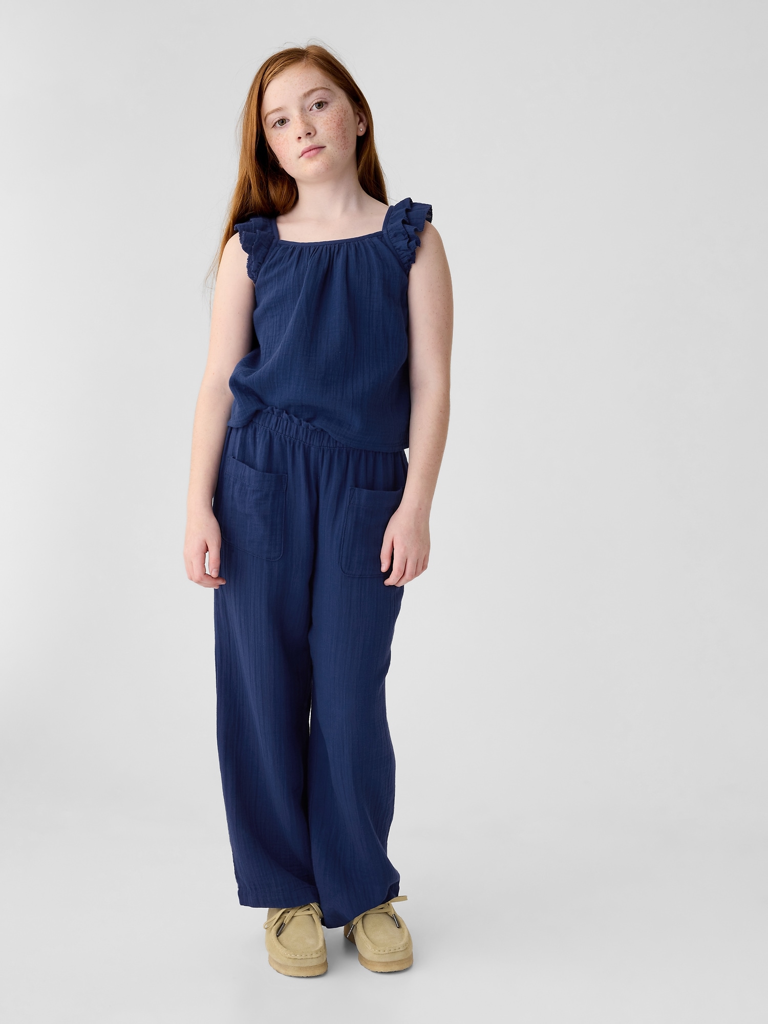 Kids Crinkle Gauze Pants