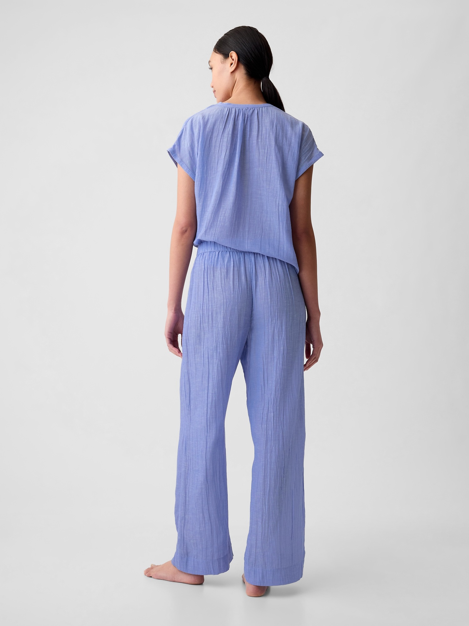 Crinkle Gauze WideLeg PJ Pants Gap