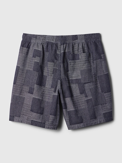 Image number 6 showing, 7" Patchwork Easy Shorts