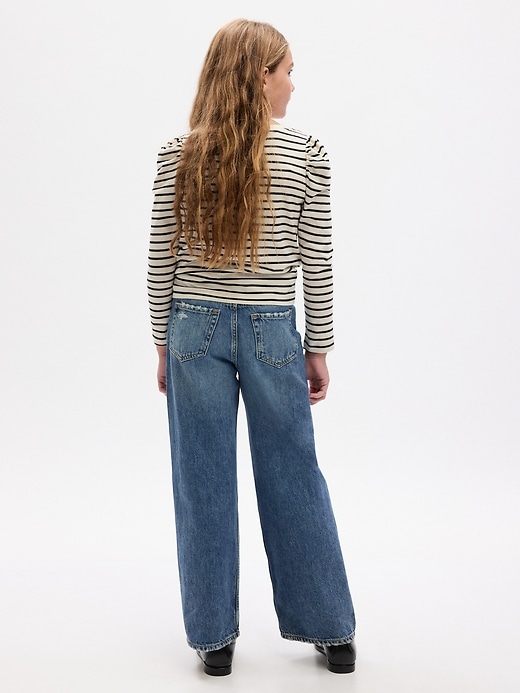 Image number 2 showing, Kids Low Rise Stride Wide-Leg Jeans