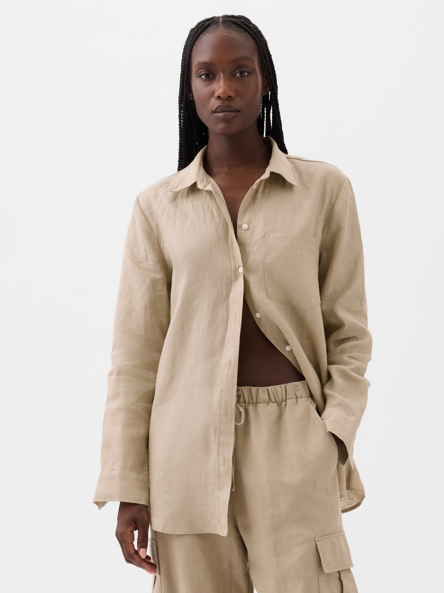 Linen Boyfriend Shirt