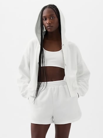 VintageSoft Crop Hoodie