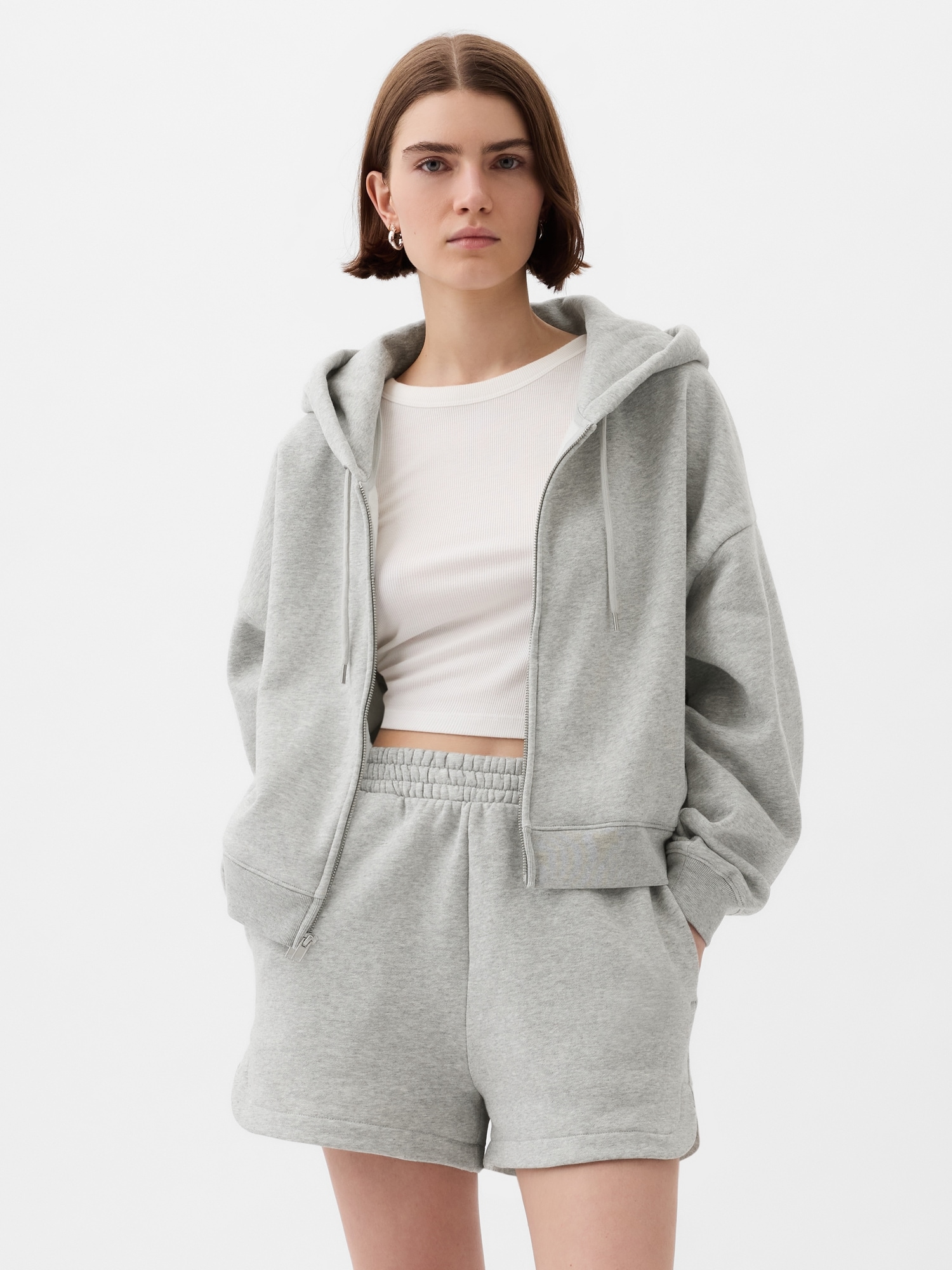 VintageSoft Cropped Hoodie