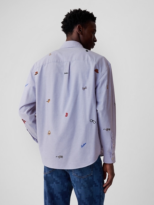 Image number 2 showing, DAP &#215 GAP Embroidered Oxford Shirt