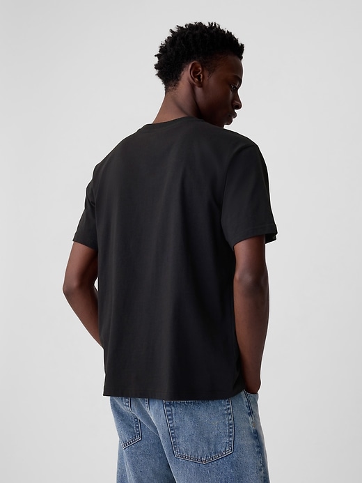 2 of 8 showing, with the color black of product Miles Davis Graphic T-Shirt