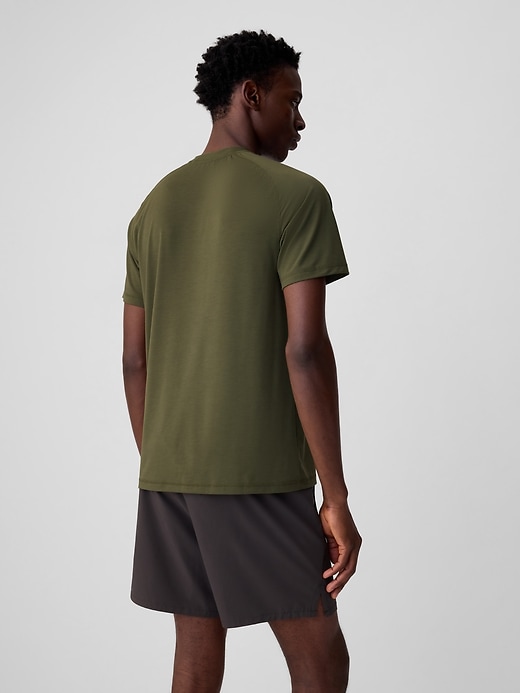 2 of 8 showing, with the color army jacket green of product GapFit Active T-Shirt