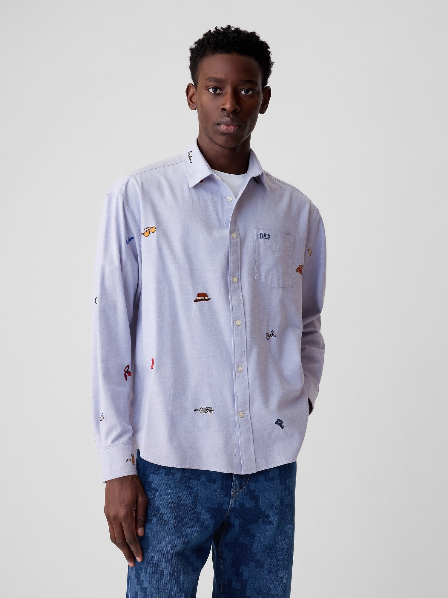 DAP × GAP Embroidered Oxford Shirt