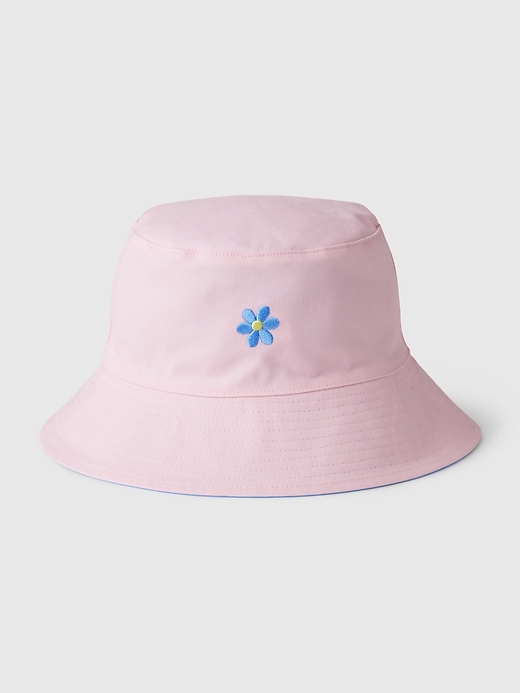 2 of 8 showing, with the color multi rainbow of product Kids Organic Cotton Reversible Bucket Hat