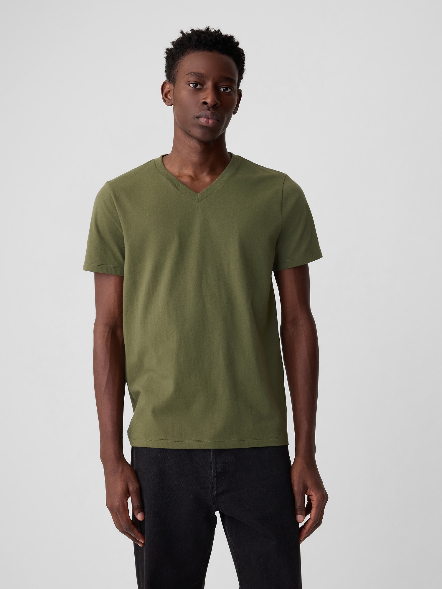 Jersey V-Neck T-Shirt