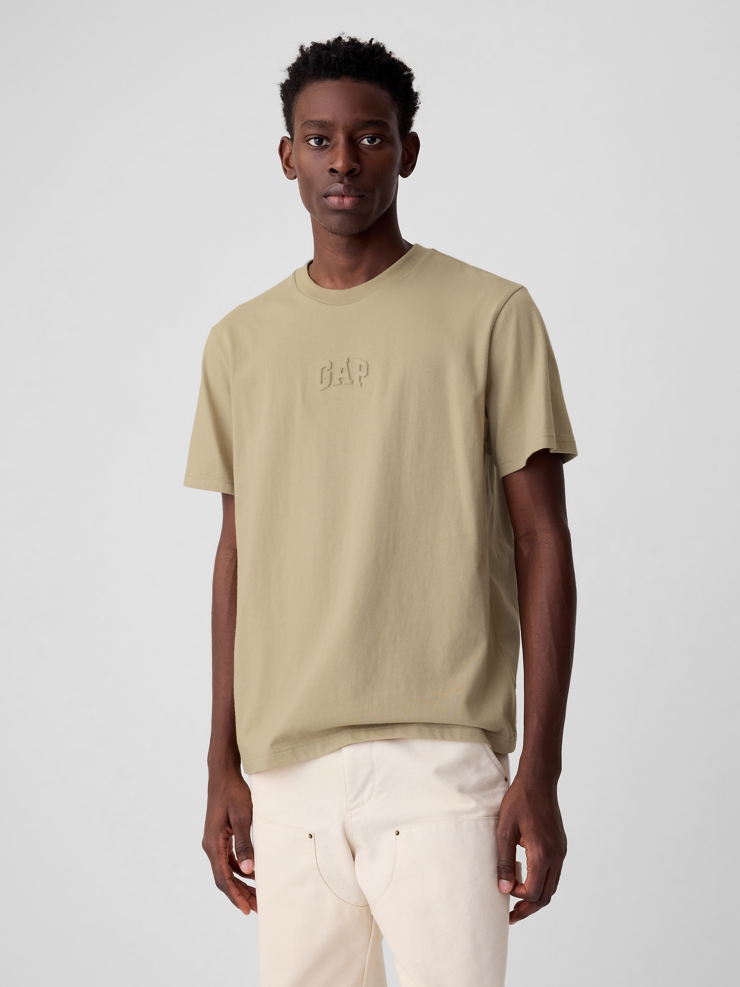 Gap Mini  Arch Logo T-shirt In Iconic Khaki