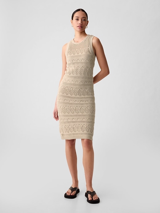 Image number 1 showing, Crochet Midi Dress