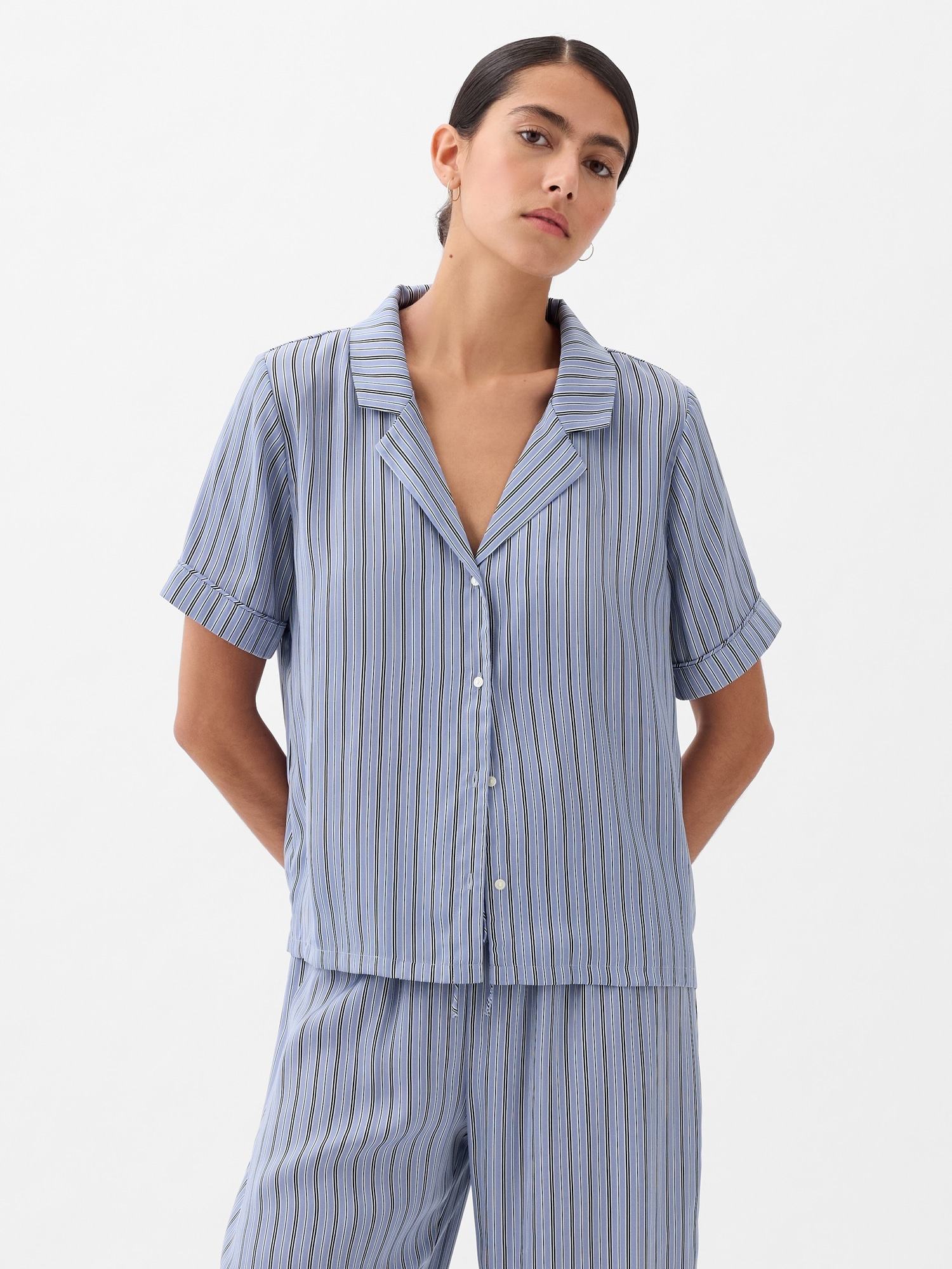 Satin PJ Shirt